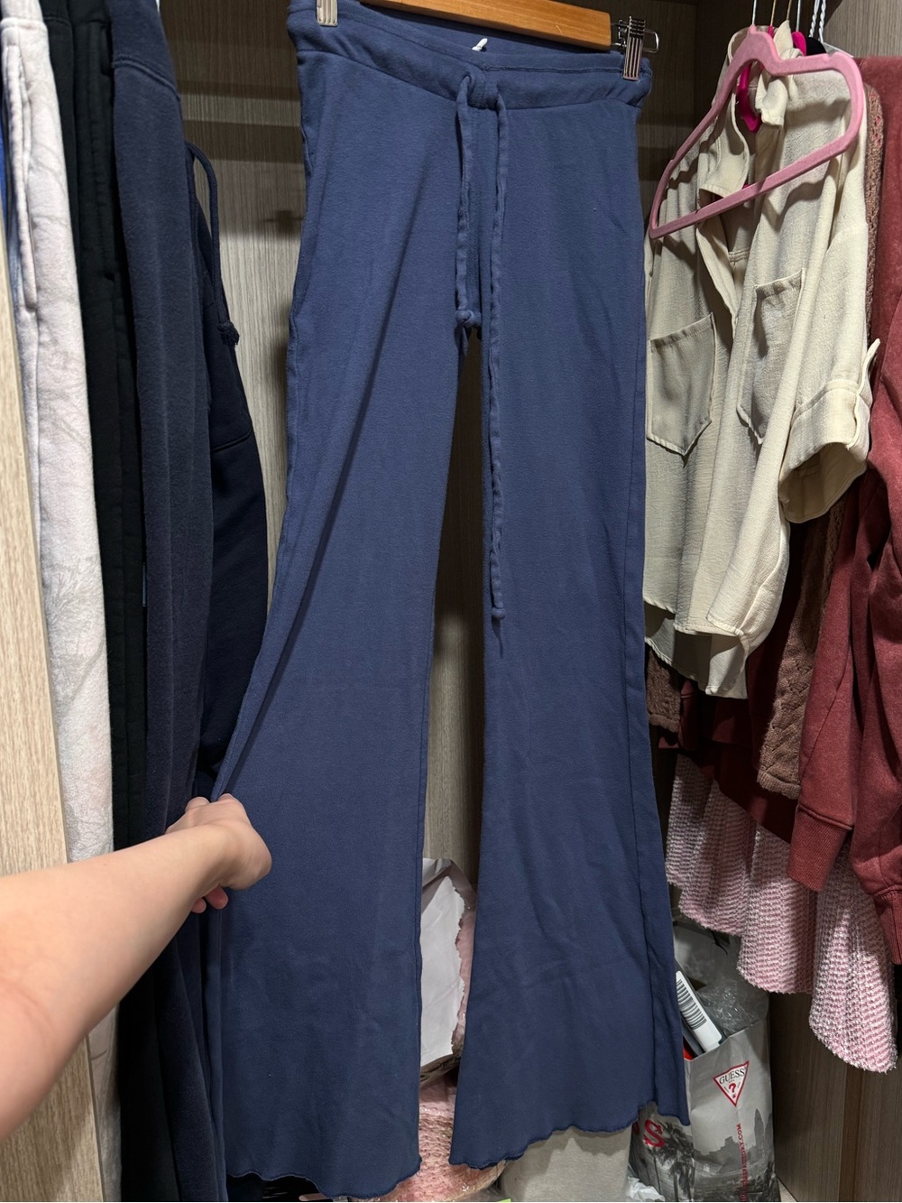 Out from Under Navy Blue Wide-Leg Lounge Pants